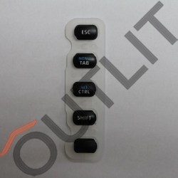 Клавіатура гумова WT40xx, лівий блок клавіш (5 кл.) (Esc - Ctrl)